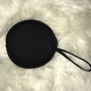 Urbanoxide Black Round Wristlet